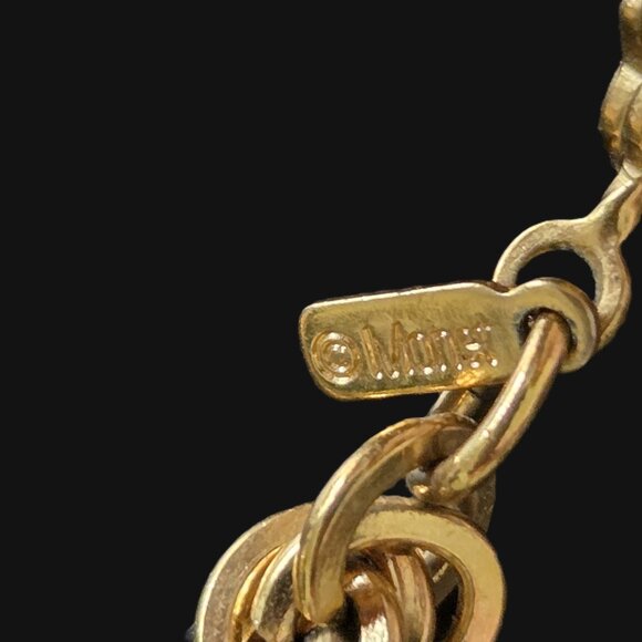 Vintage Monet Gold-Tone 30” Twisted Rope Chain Necklace Classic Timeless Signed - Picture 5 of 7